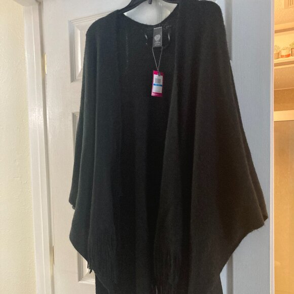 New Vince Camuto Black Ruana/Poncho/Wrap - Picture 1 of 7